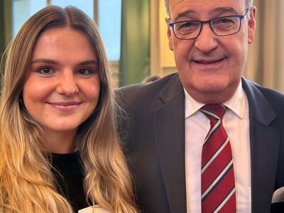 Naomi Egli und Guy Parmelin