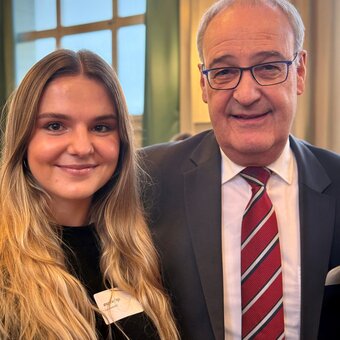 Naomi Egli und Guy Parmelin